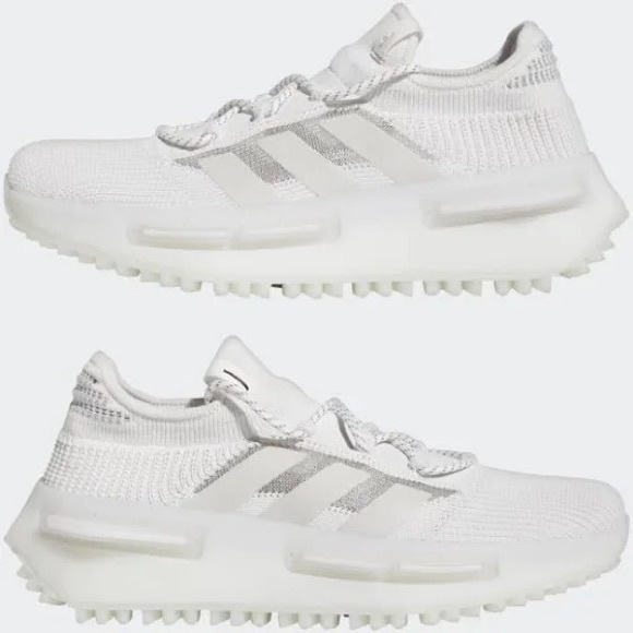 Adidas NMD S1 White Grey size 12 - Picture 3 of 7